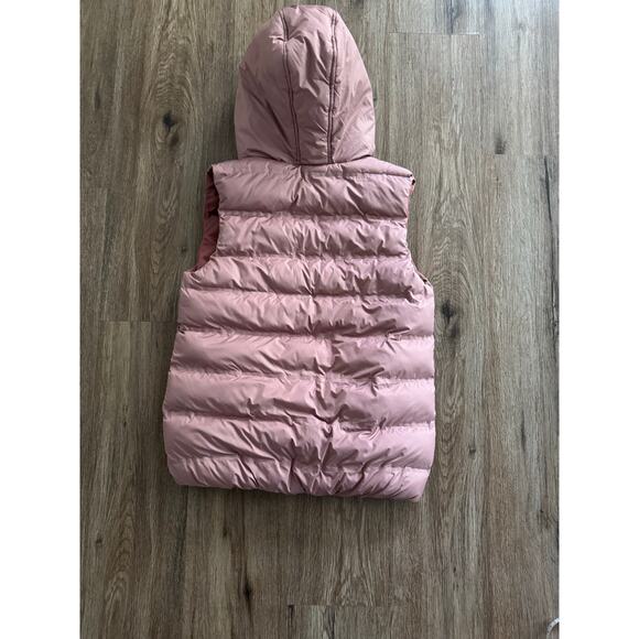 Zara Girls Pink Hooded Puffer Vest Size 9-10 - Picture 3 of 7